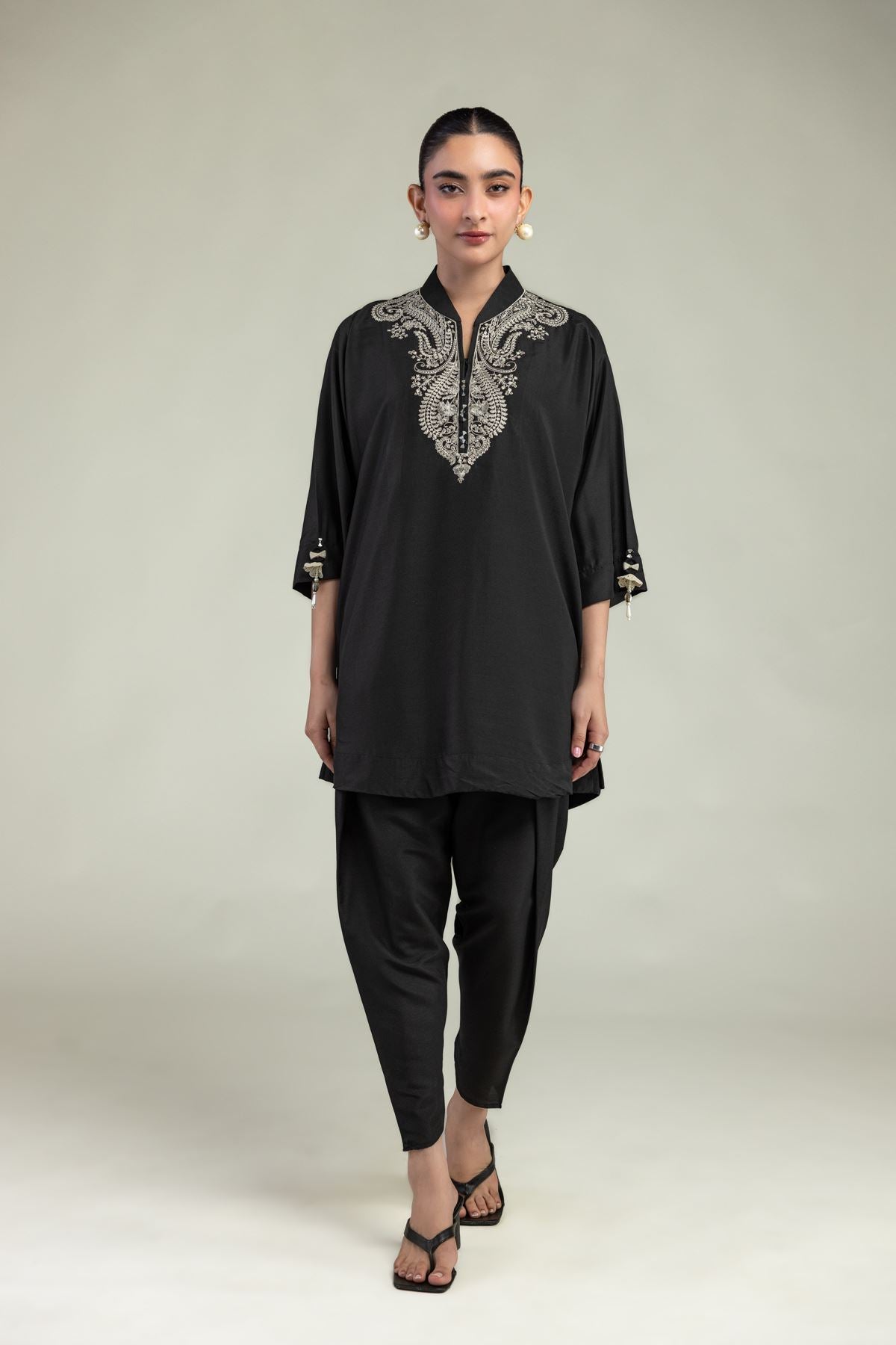 Lawn Solid Shalwar