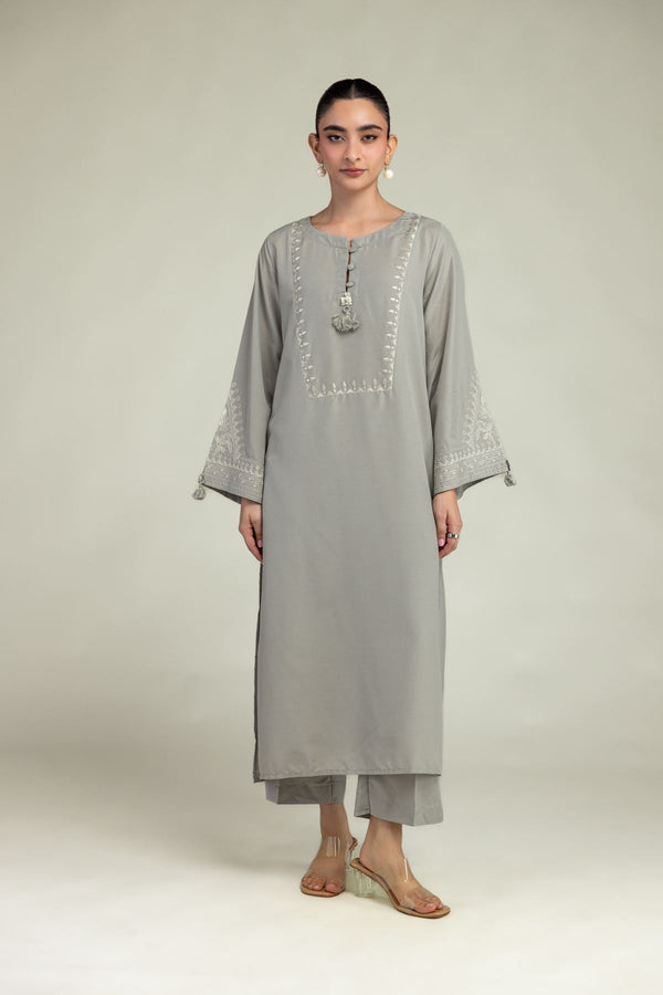 Gray Lawn Pants