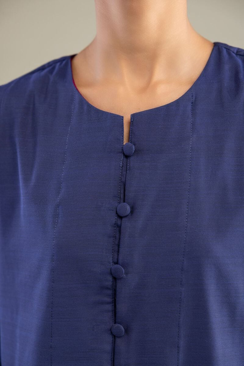 Solid Navy Kurta