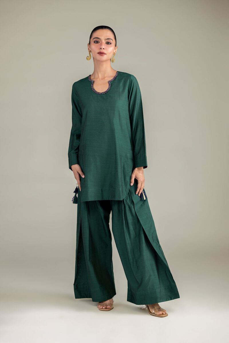 Solid Green Kurta