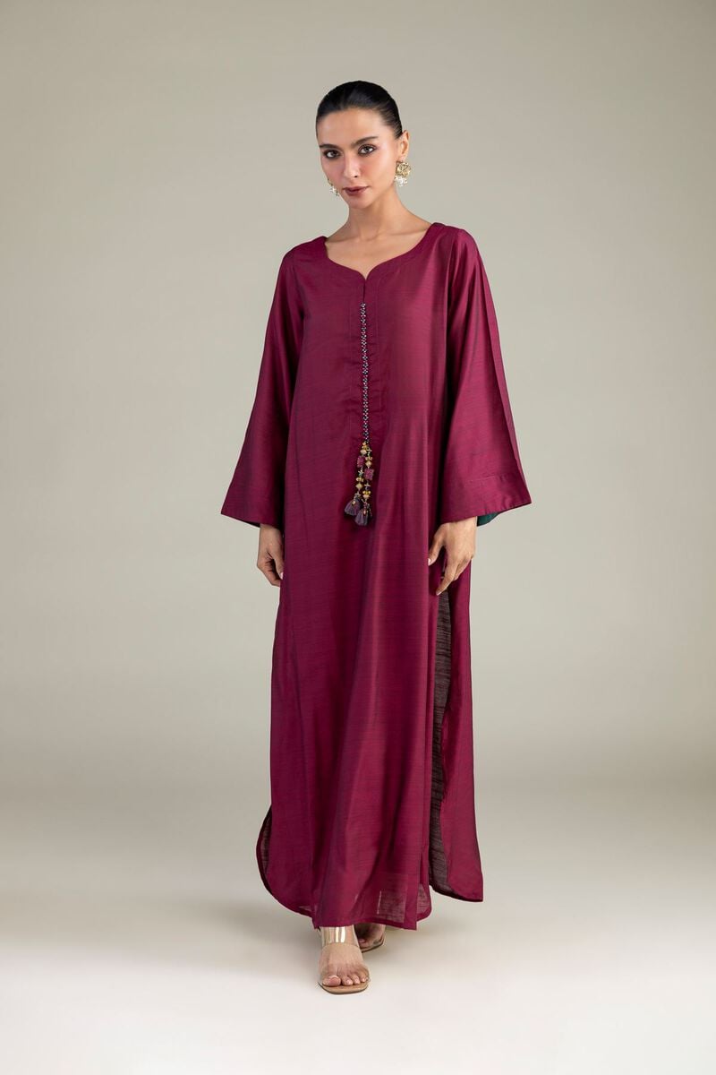 Maroon Longline Kurta