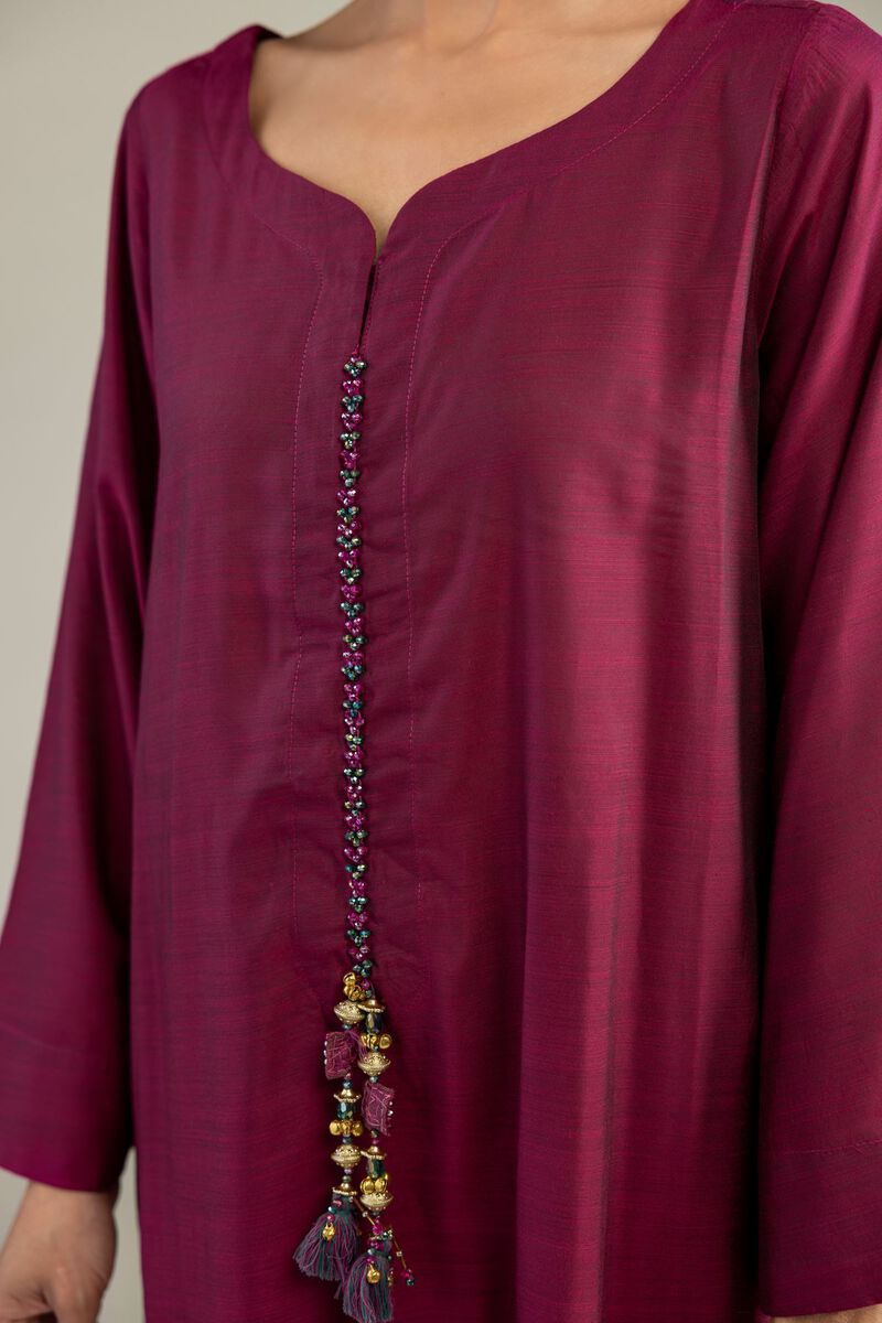 Maroon Longline Kurta