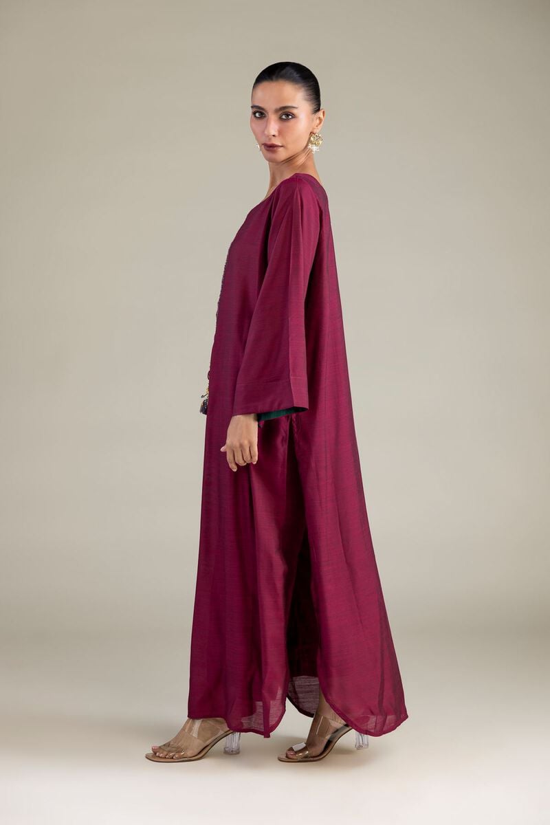 Maroon Longline Kurta
