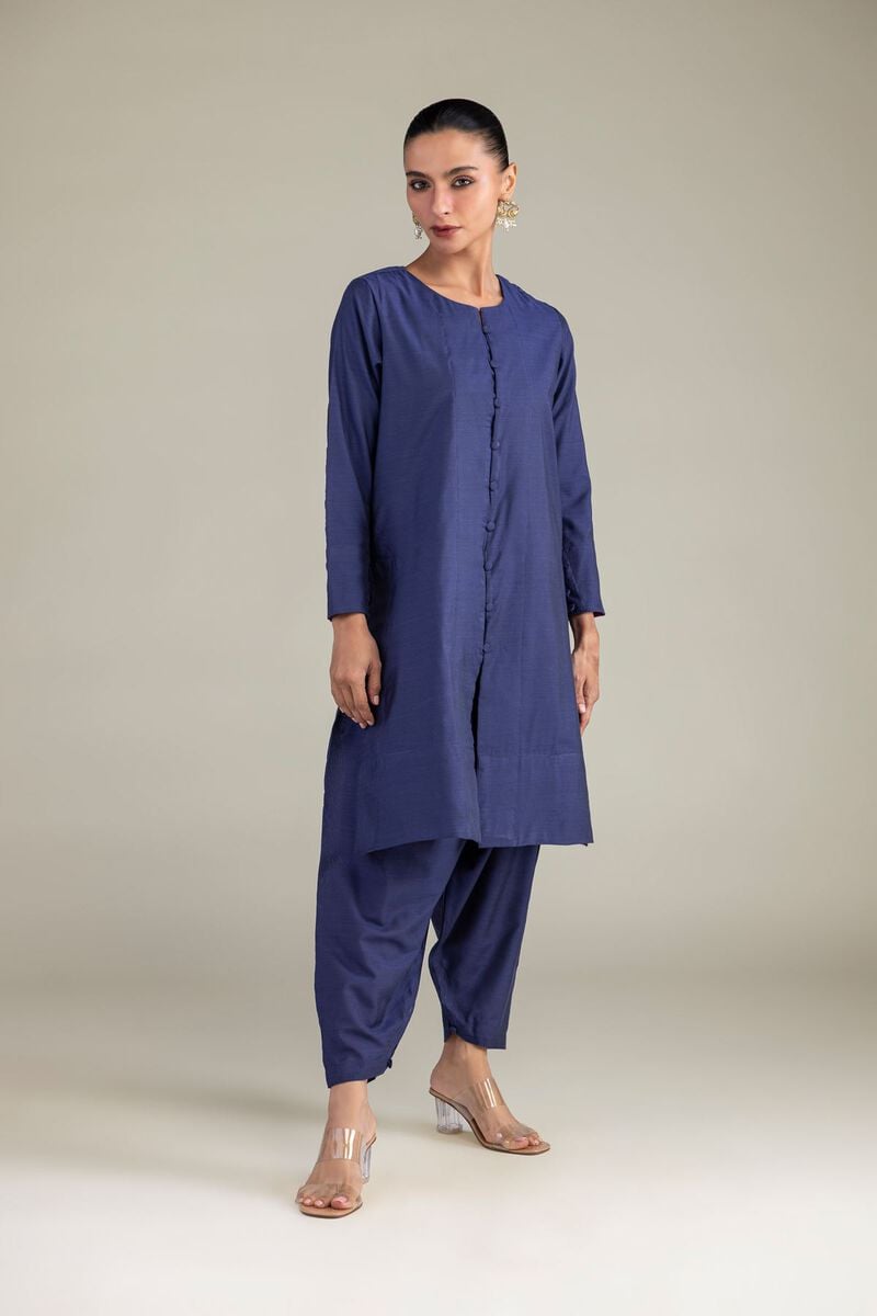 Solid Silk Shalwar