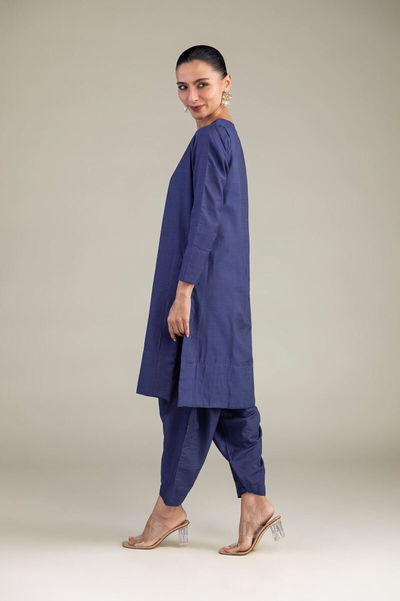 Solid Silk Shalwar
