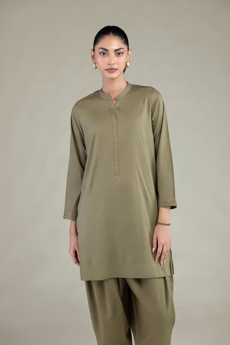Solid Olive Kurta