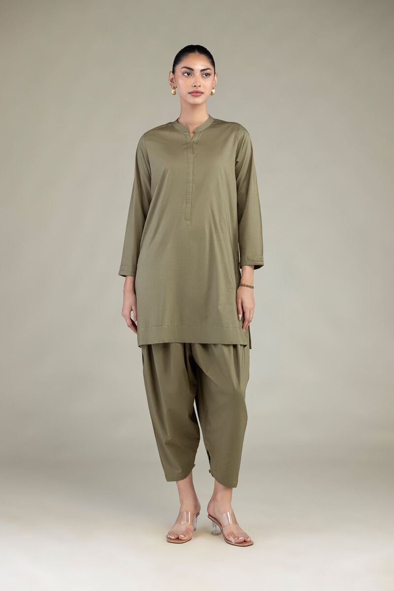 Solid Olive Kurta