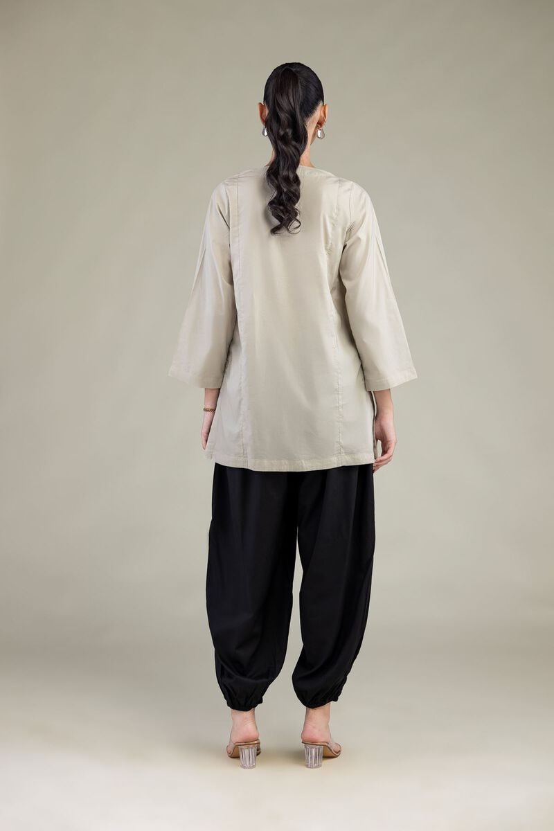 Solid Beige Kurta