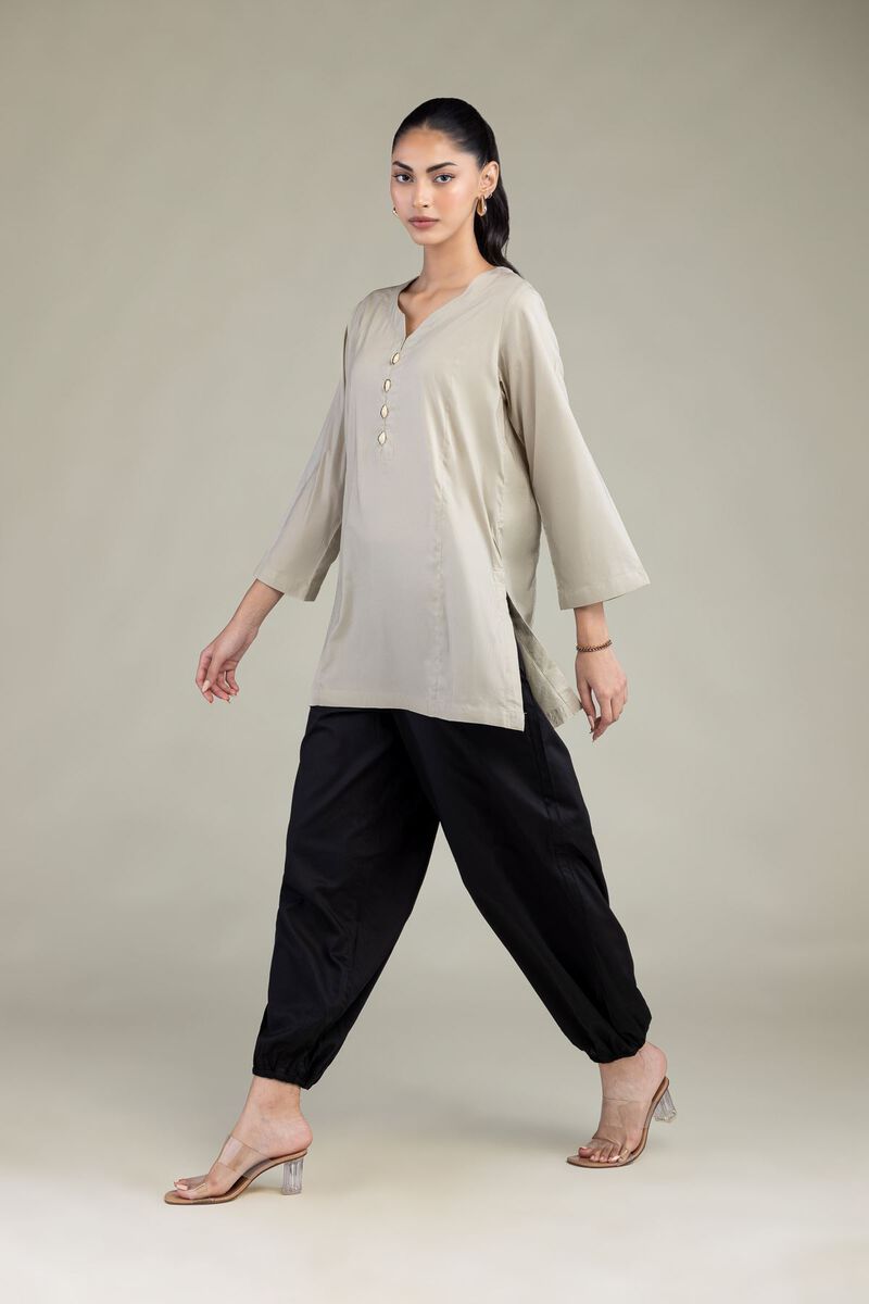Black Solid Pants