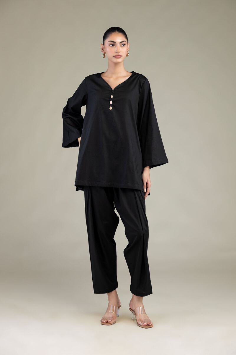 Solid Black Shalwar