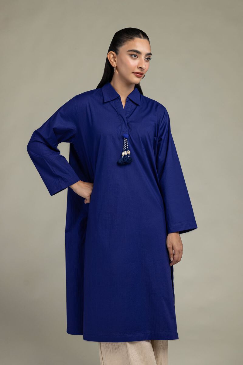 Blue Longline Kurta