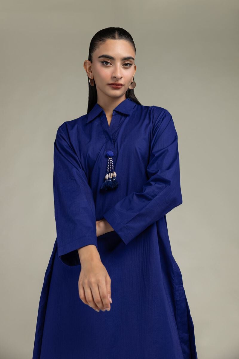 Blue Longline Kurta