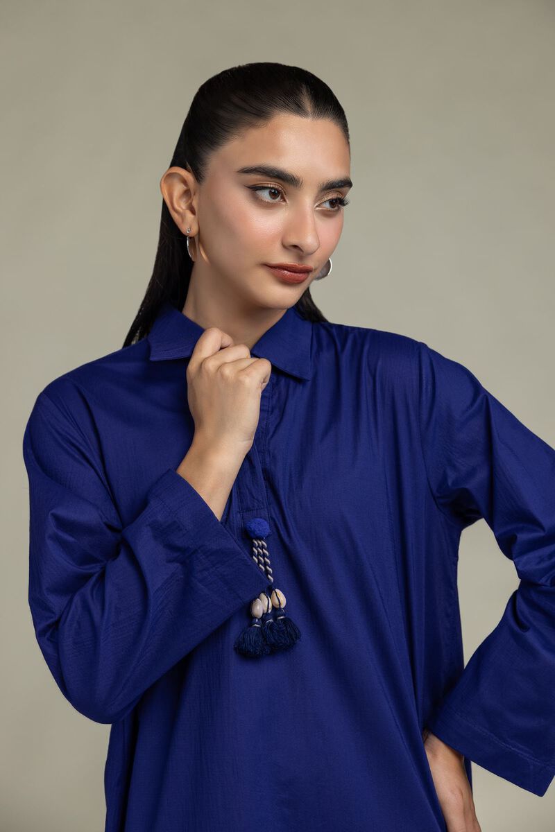 Blue Longline Kurta