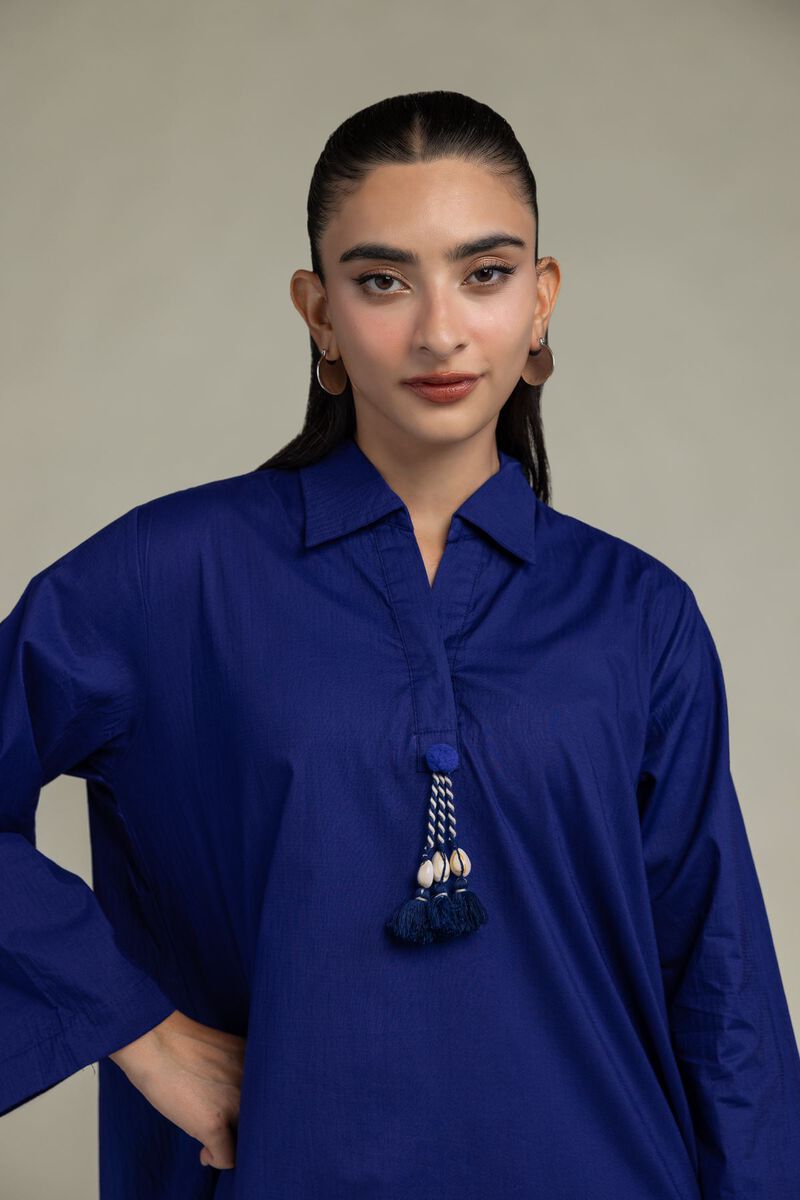 Blue Longline Kurta