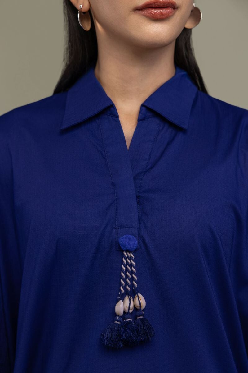 Blue Longline Kurta