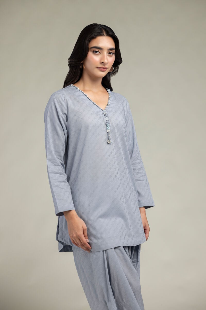 V-Neck Cotton Kurta