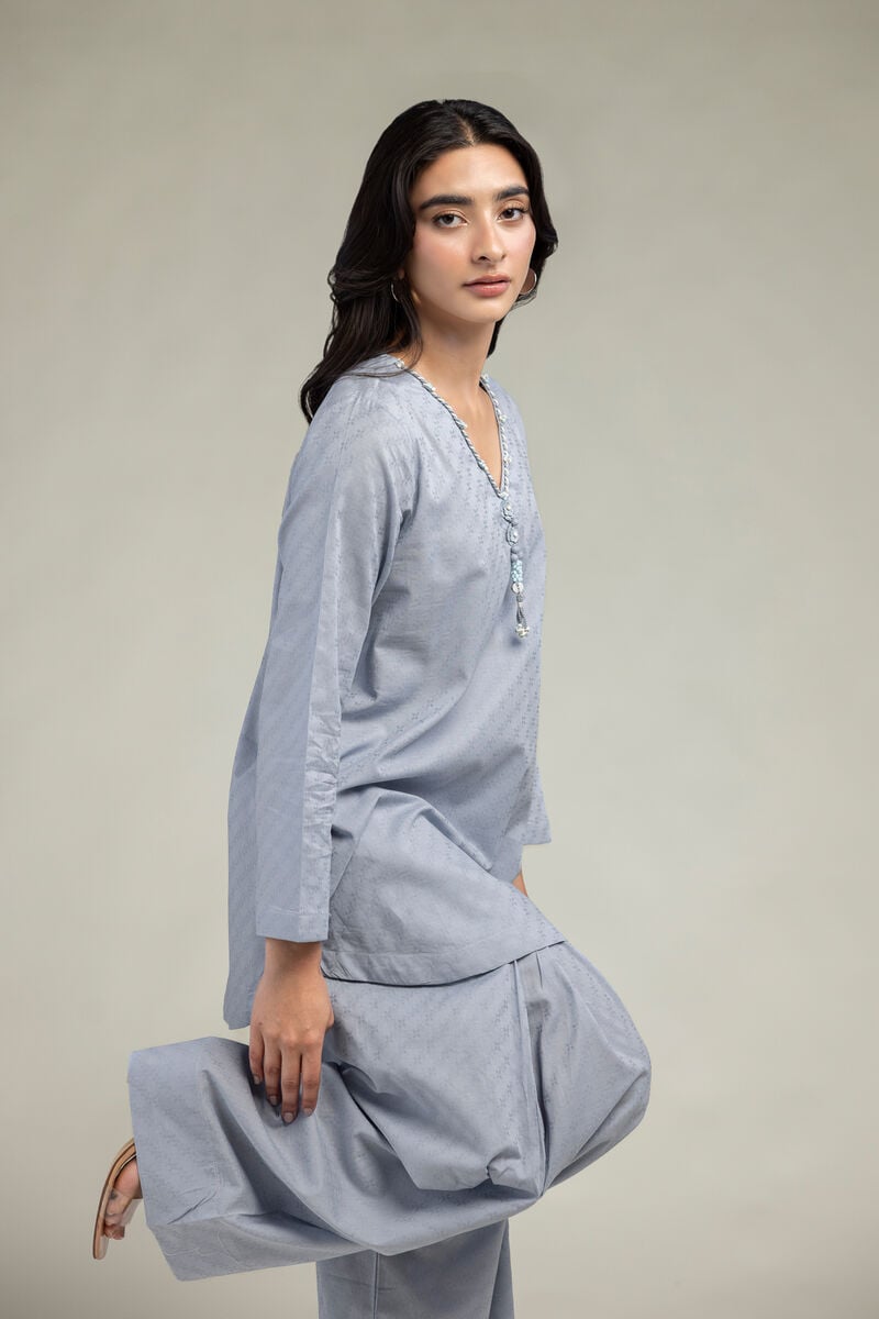 V-Neck Cotton Kurta