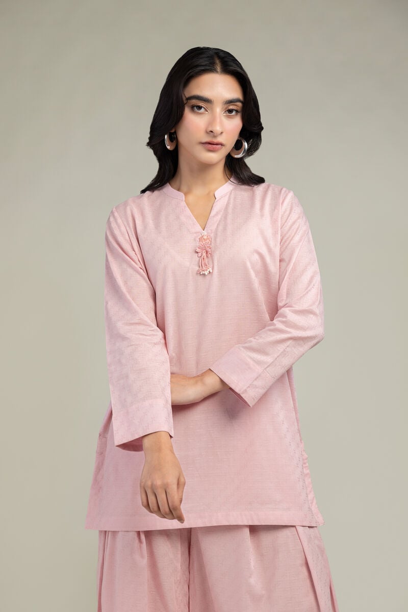 Solid V-Neck Kurta