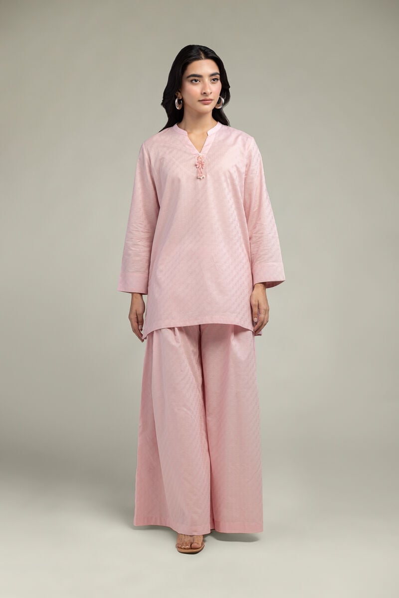 Solid V-Neck Kurta