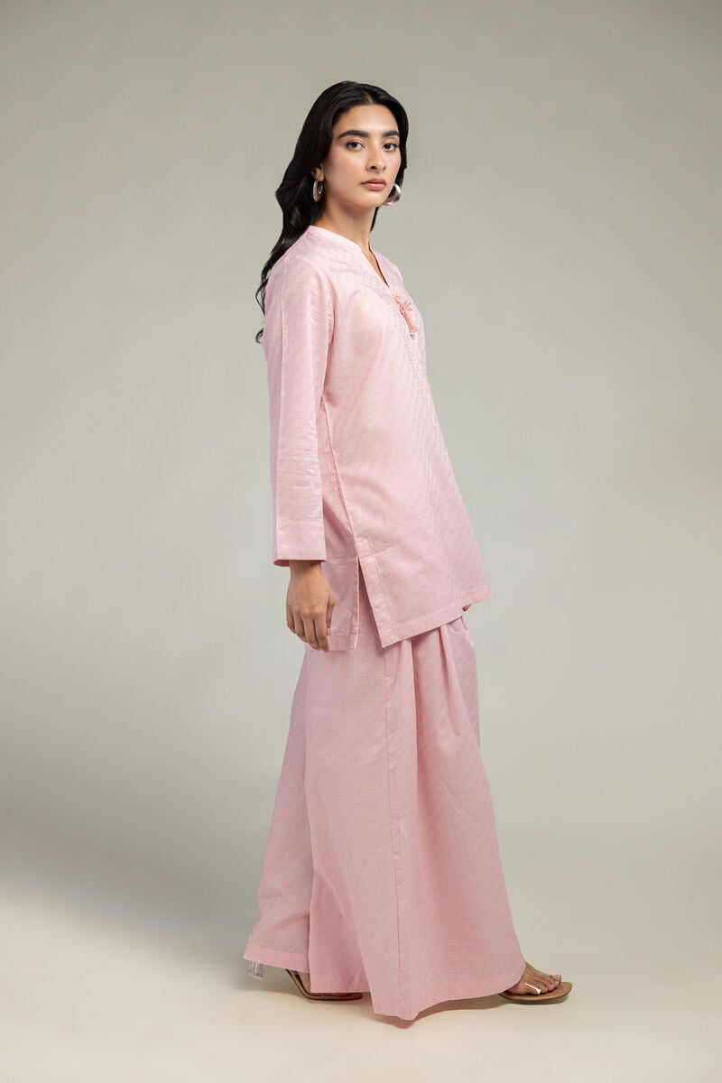 Pink Solid Pants