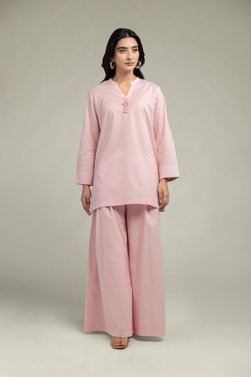 Pink Solid Pants