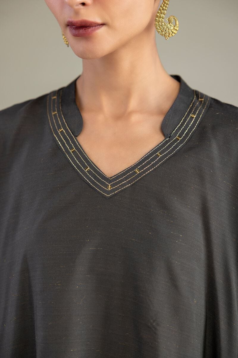V-Neck Longline Kurta