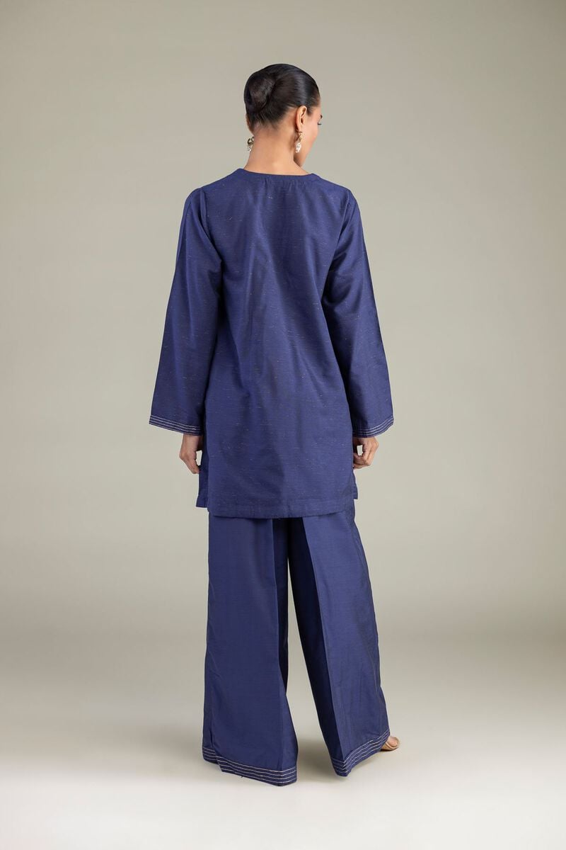 Solid V-Neck Kurta
