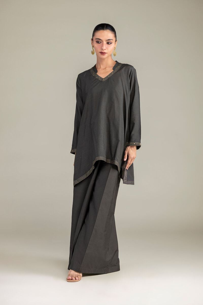 Solid Silk Pants