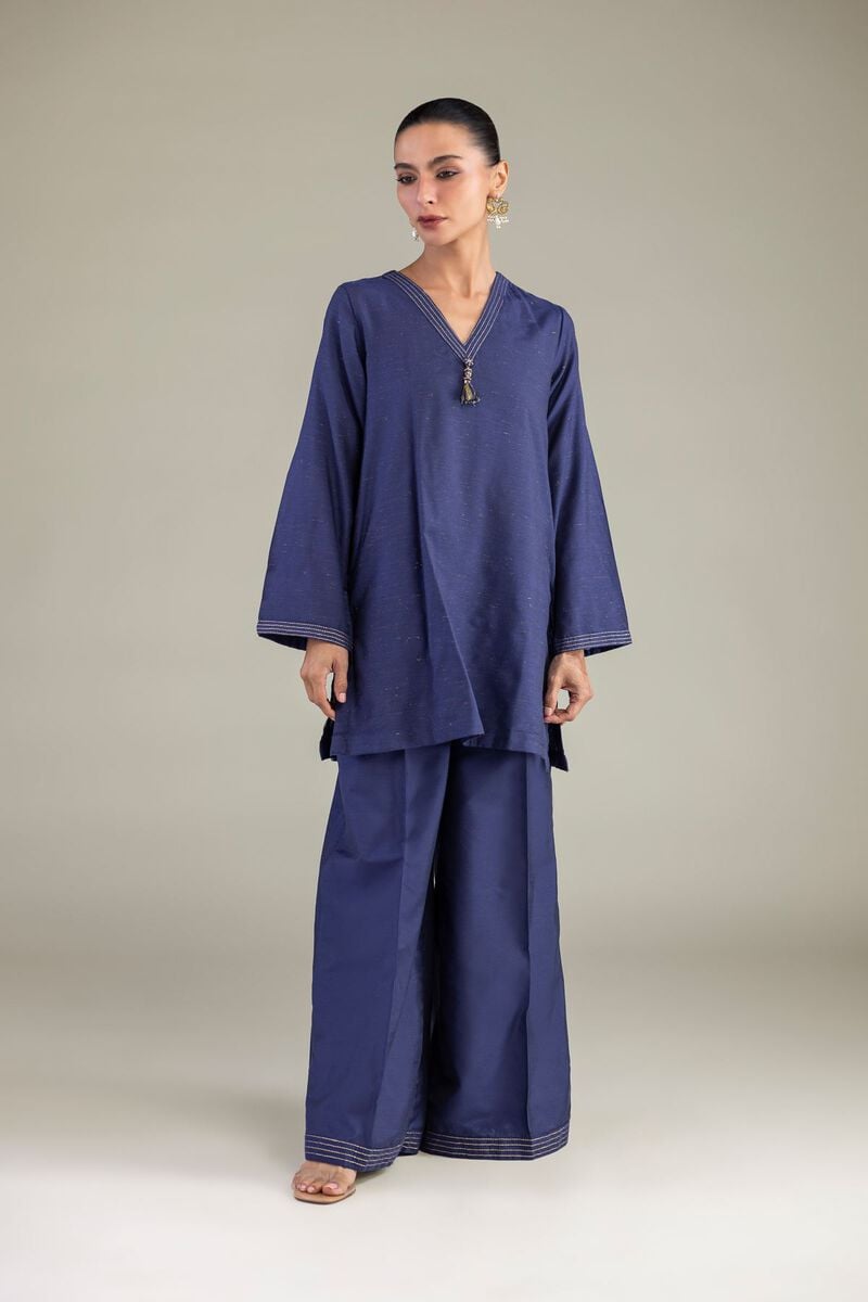 Navy Solid Pants