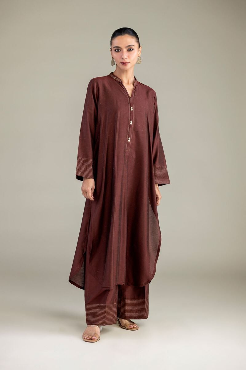 Raw Silk Pants