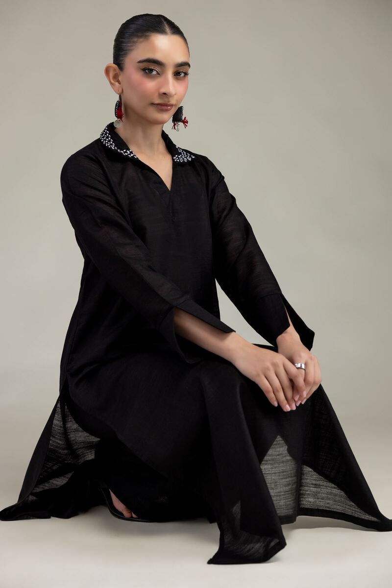 Black Cotton Pants