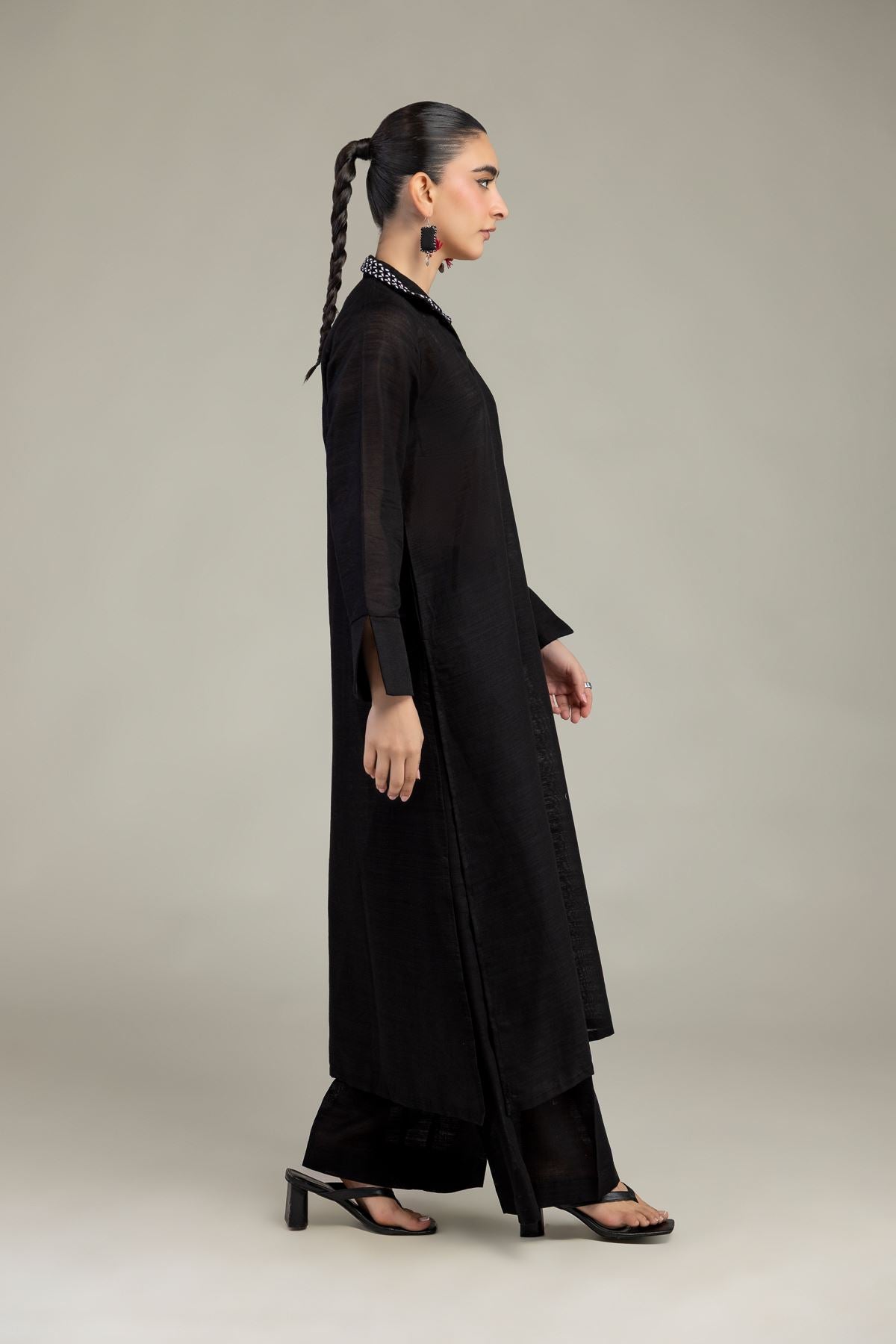 Black Cotton Pants