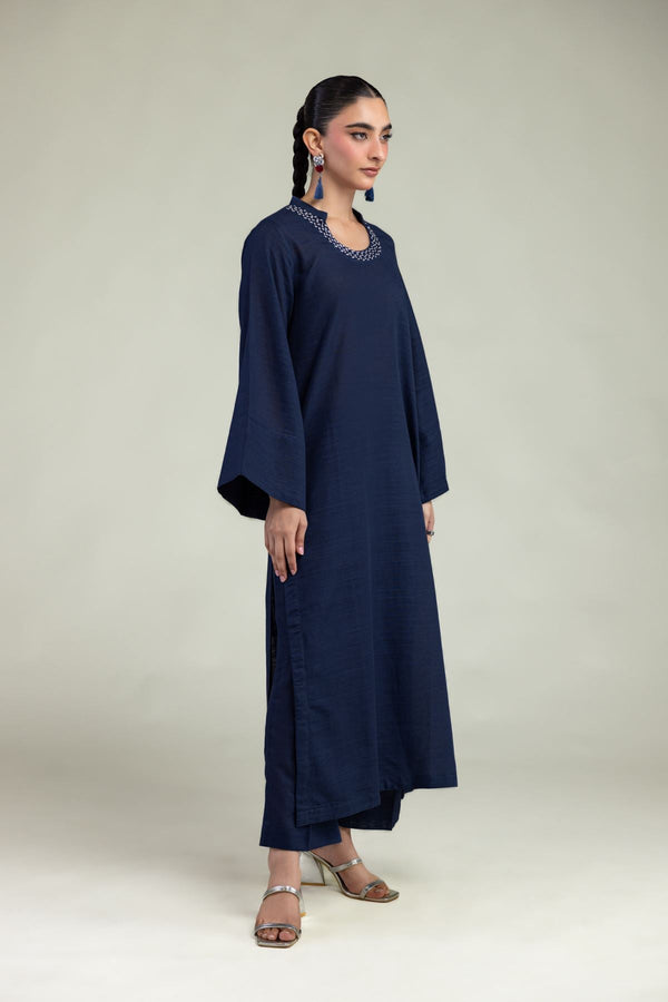Navy Cotton Pants