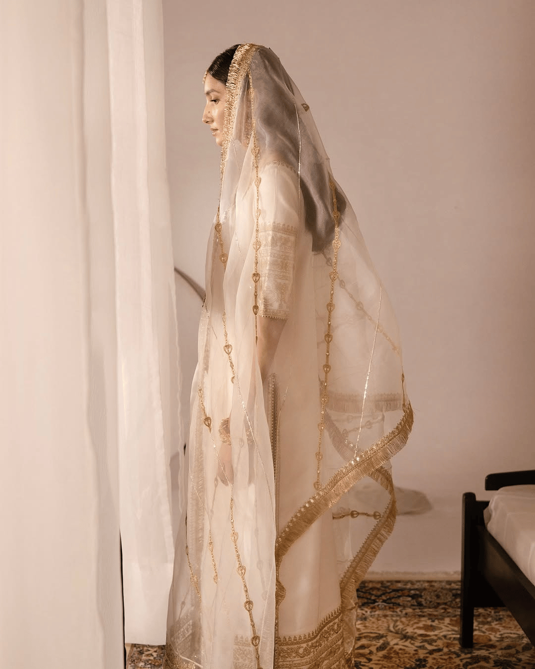 White Gold – Luxury Embroidered Suit for Women