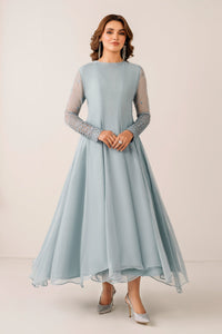 EMBROIDERED CHIFFON FROCK PR-1123