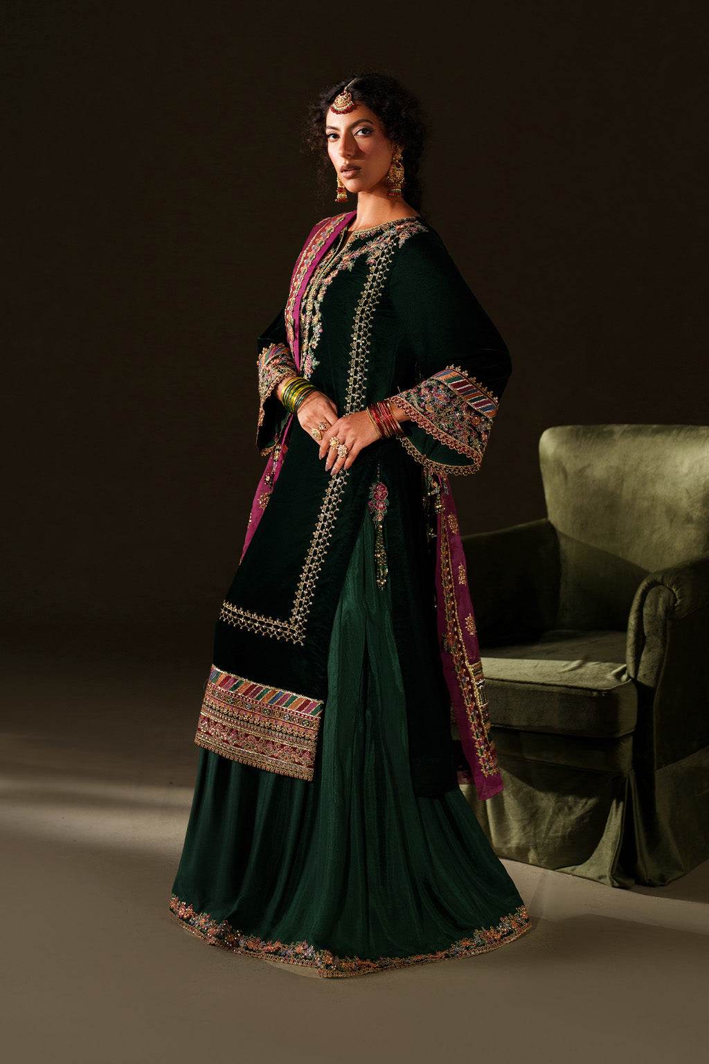 IV-74  Embroidered Velvet