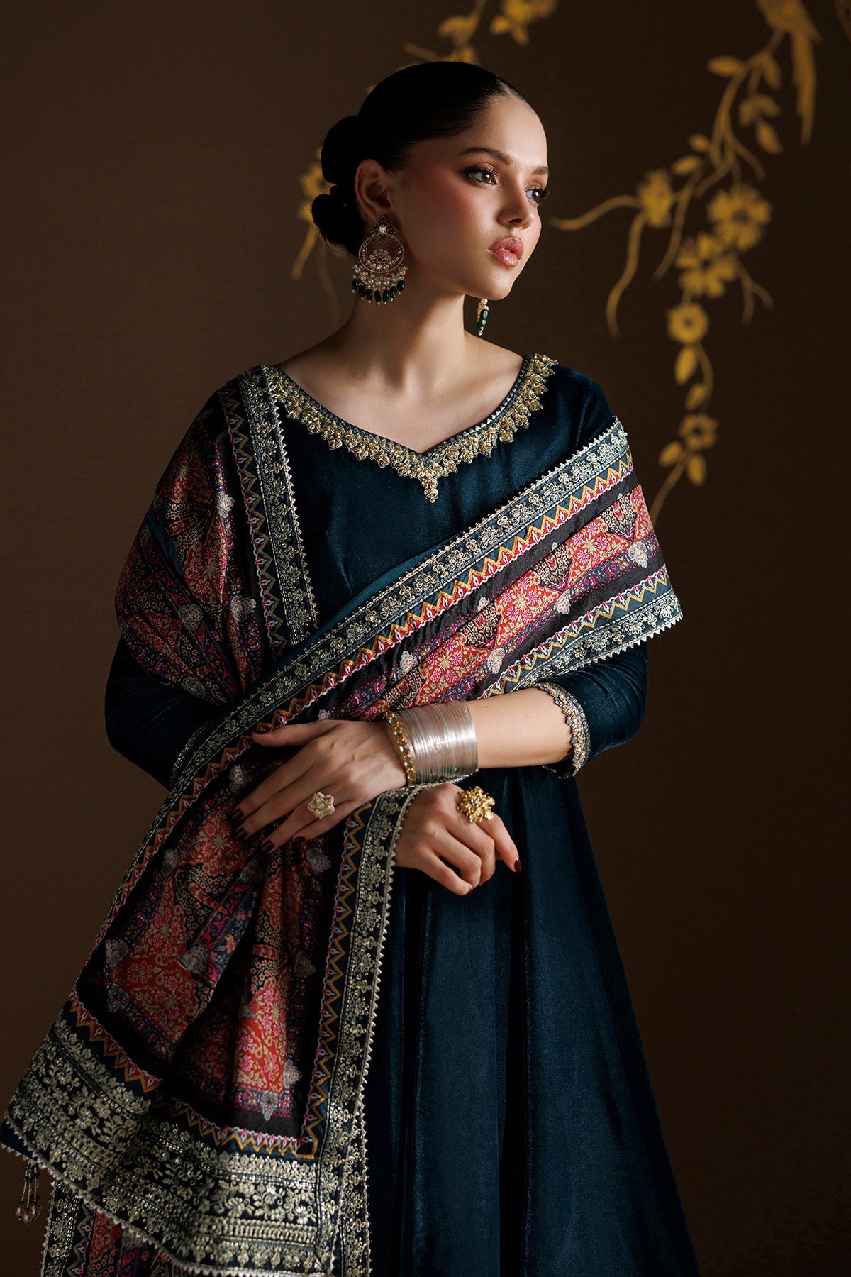 EMBROIDERED VELVET PR-1410