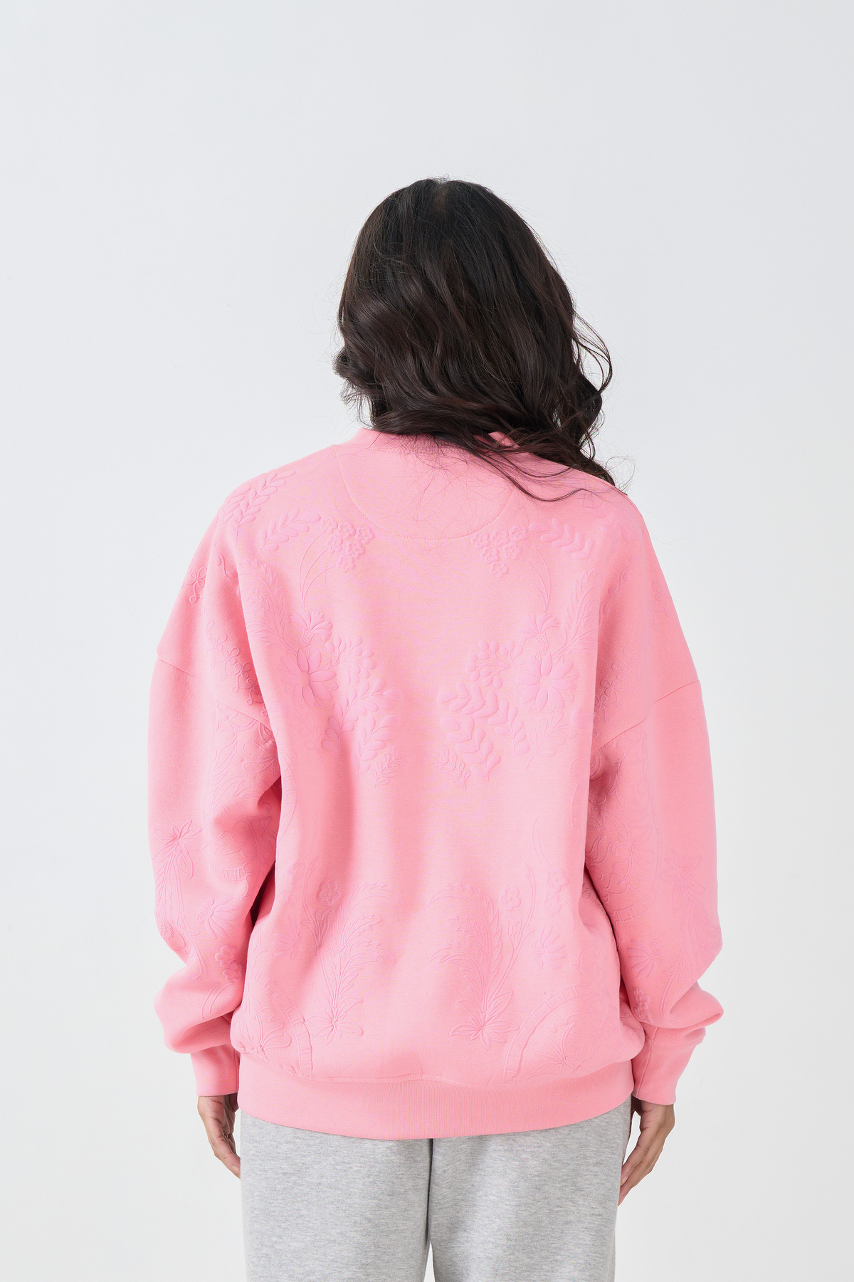 Loose Fit Sweatshirt (Pink)