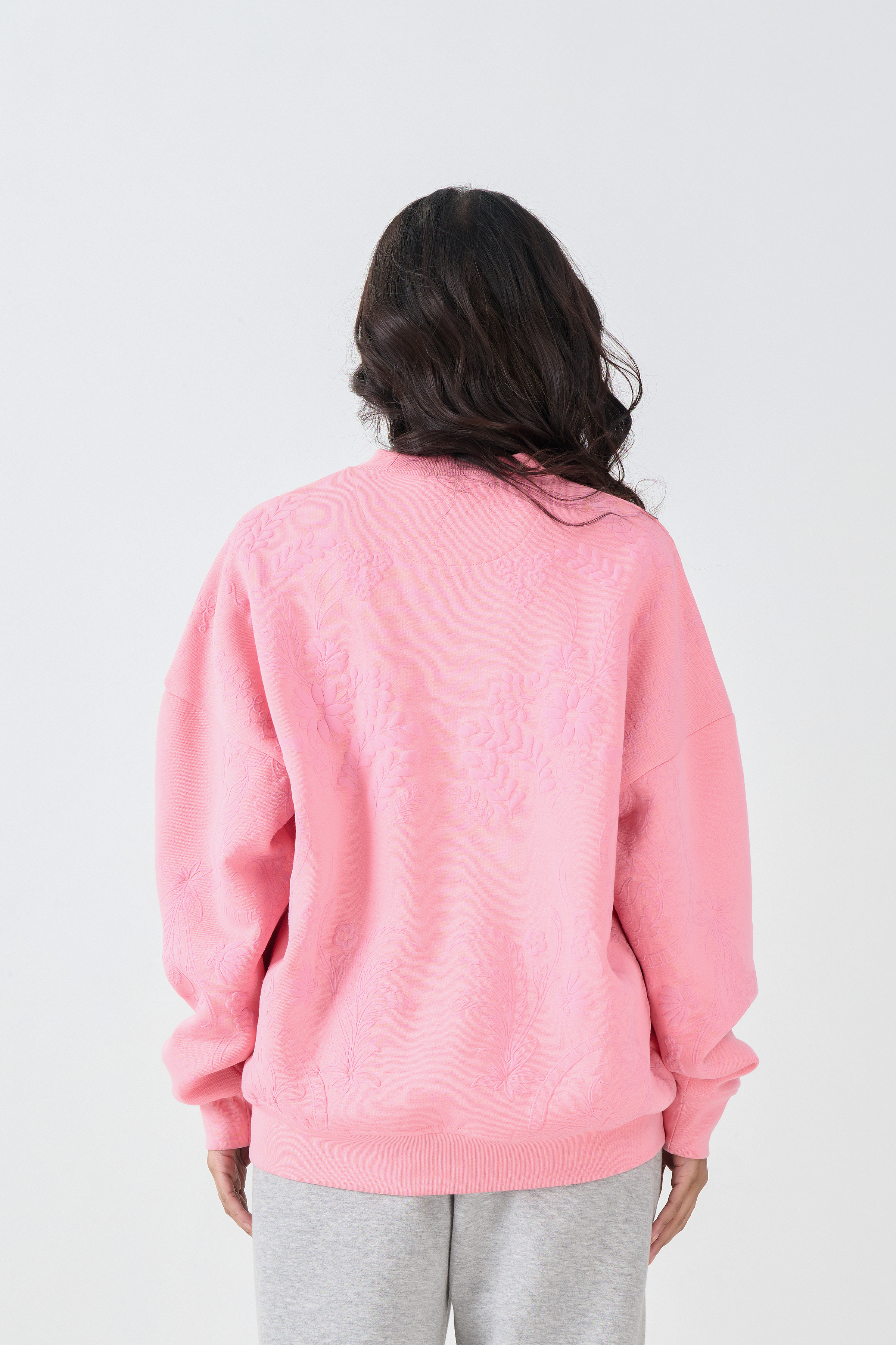Loose Fit Sweatshirt (Pink)