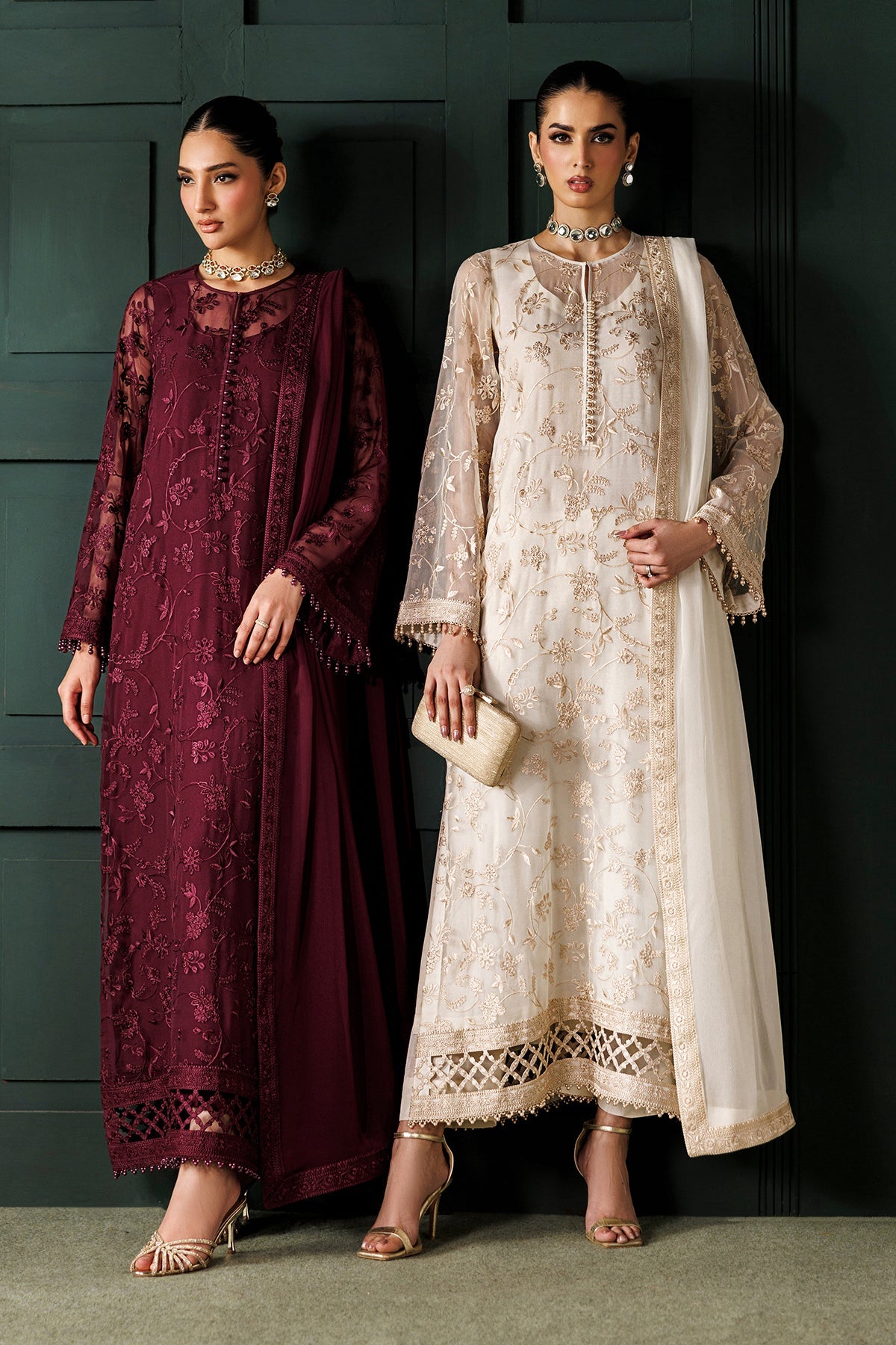 EMBROIDERED CHIFFON UF-4437