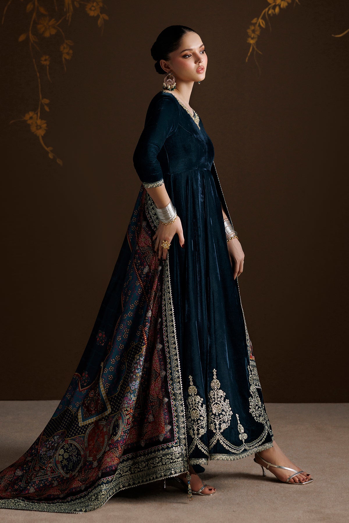 EMBROIDERED VELVET PR-1410