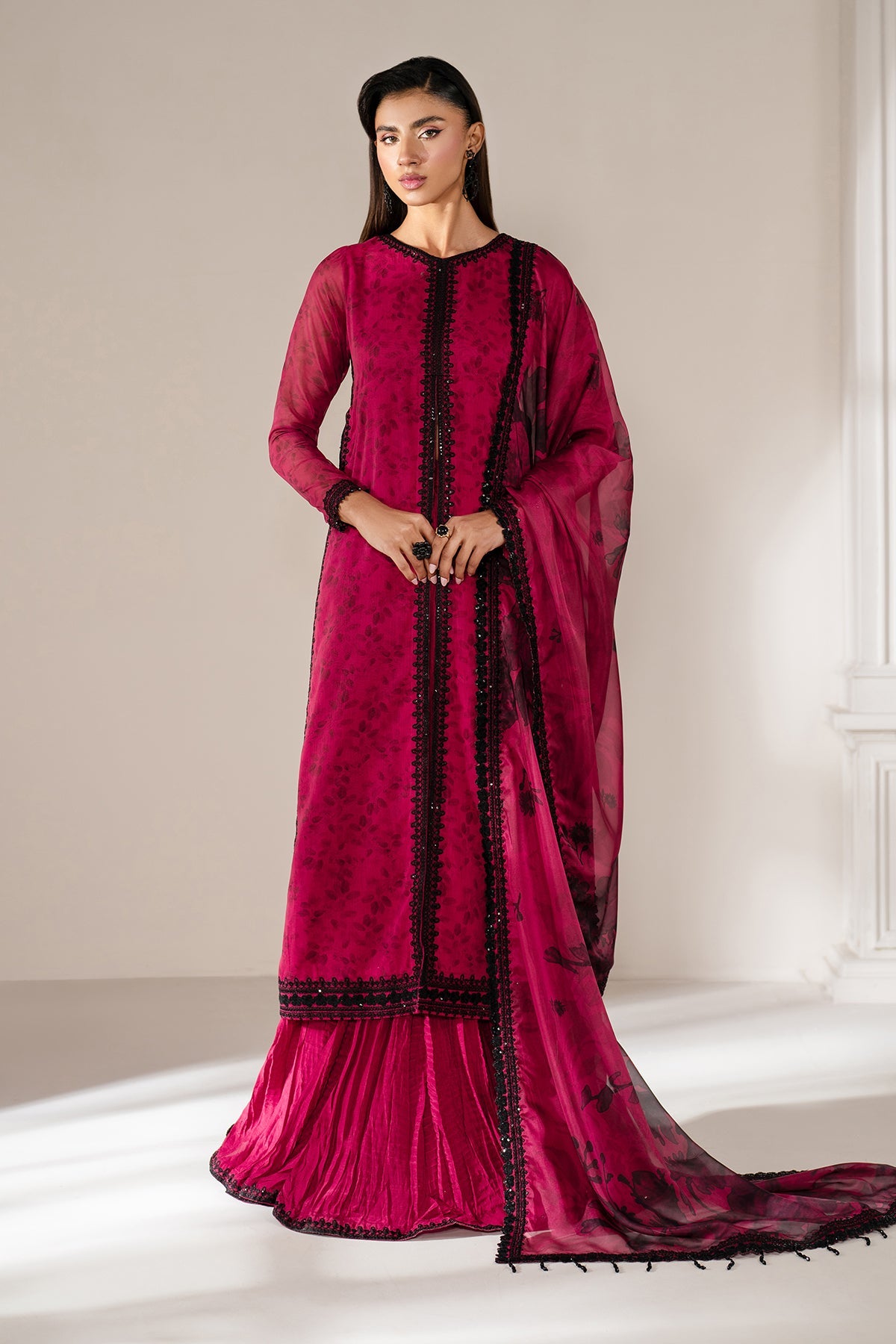 EMBROIDERED CHIFFON SF-4138