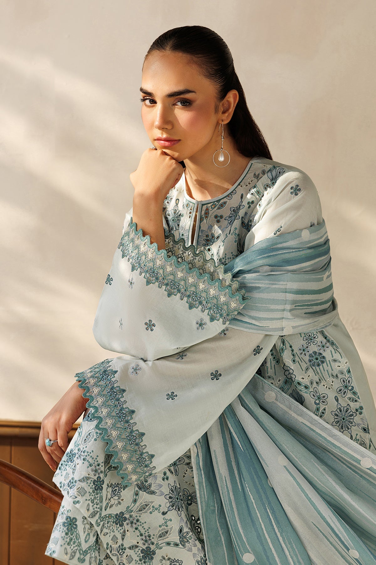 EMBROIDERED LAWN SF-4503