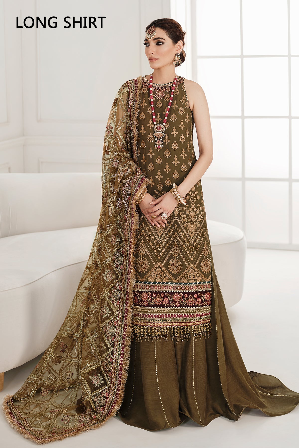 EMBROIDERED CHIFFON CH10-06 STITCHED