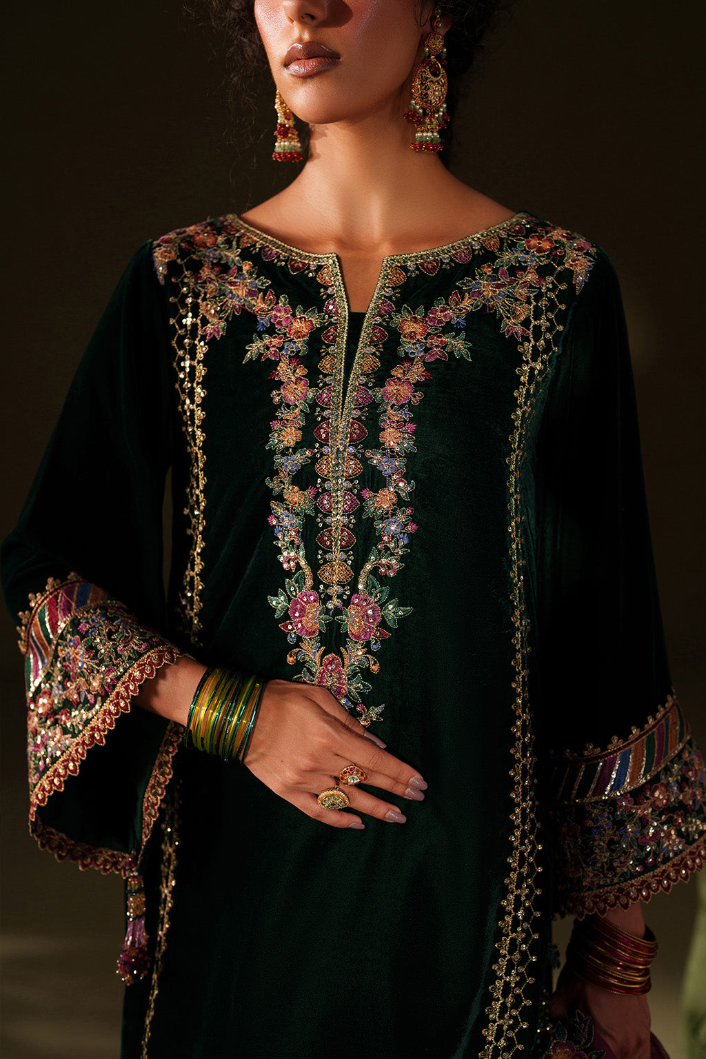 IV-74  Embroidered Velvet