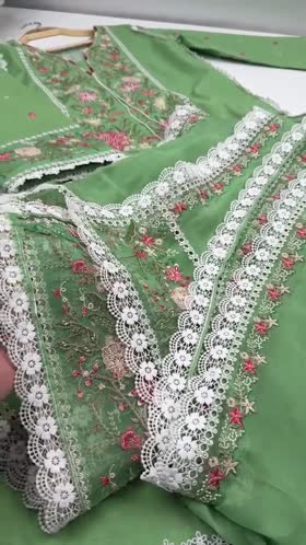 Aneelas UNstitched Lawn Emb 3pc Emb Chiffon Duppata [LUX-26-111] [Dispatch Time 1 Month]