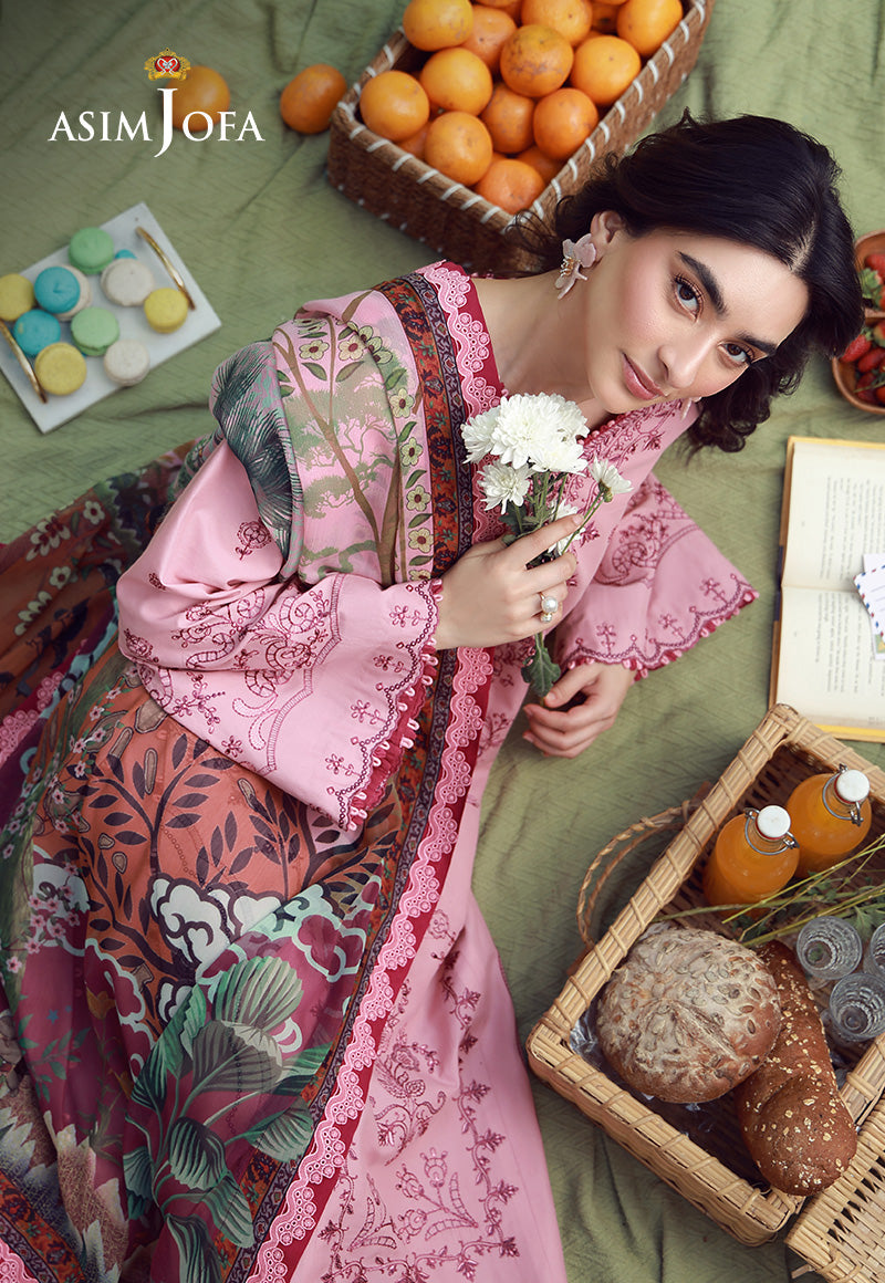 AJMUB-04 Embroidered Cambric Stitched 3 Pcs
