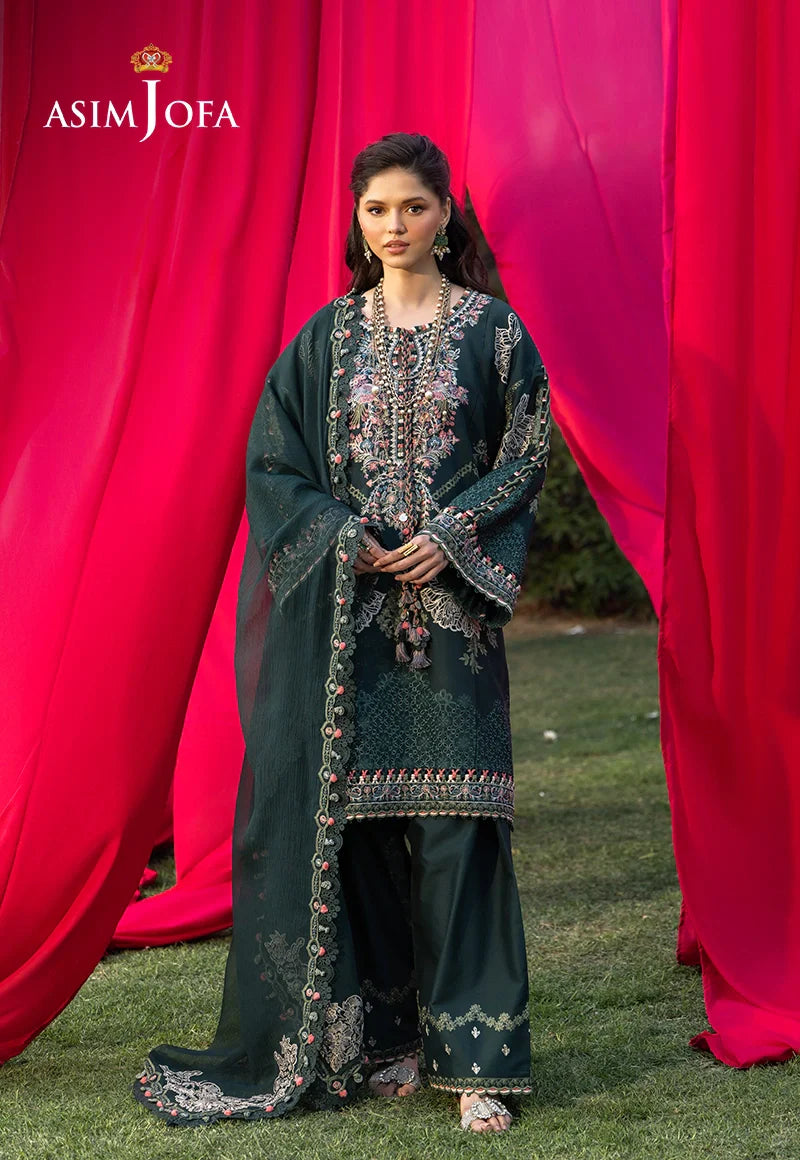 AJULW-06 Embroidered Lawn Stitched 3 Pcs
