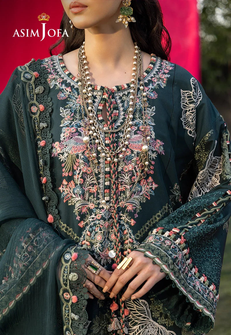 AJULW-06 Embroidered Lawn Unstitched 3 Pcs