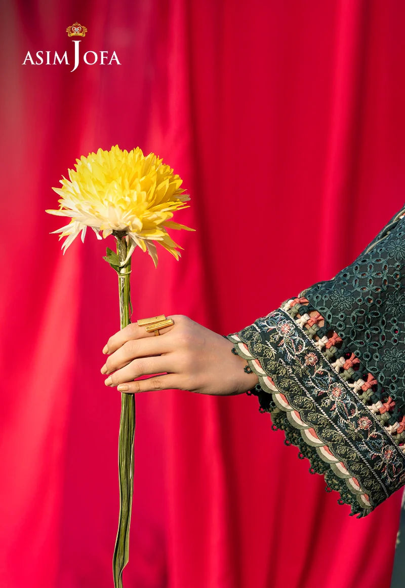 AJULW-06 Embroidered Lawn Unstitched 3 Pcs